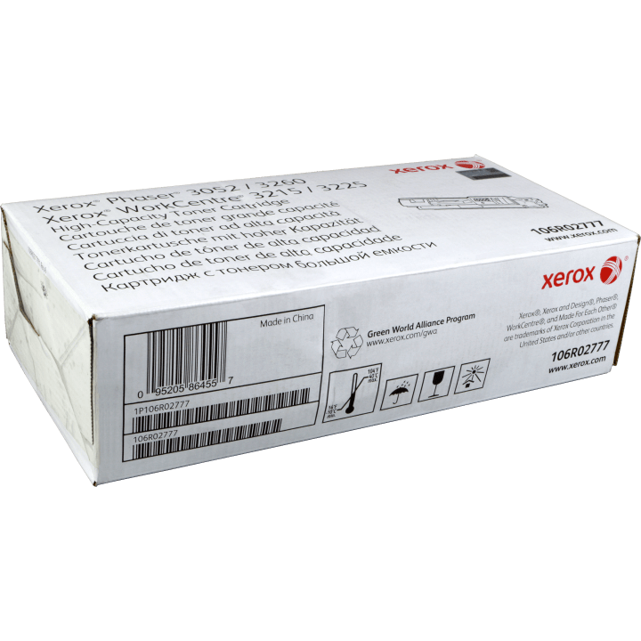 Original Xerox 106R02777 Toner schwarz, Kapazität bis zu 3 000 Seiten