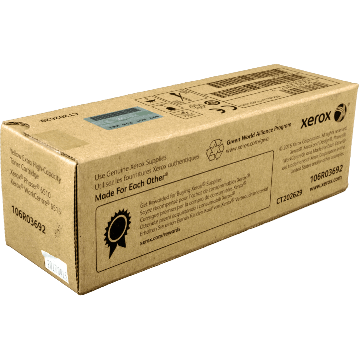 Original Xerox 106R03692 Toner gelb, Kapazität bis zu 4 300 Seiten