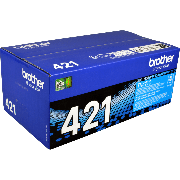 TN421C / cyan / original BROTHER Toner cyan / TN421C / 1800 S. neu cyan