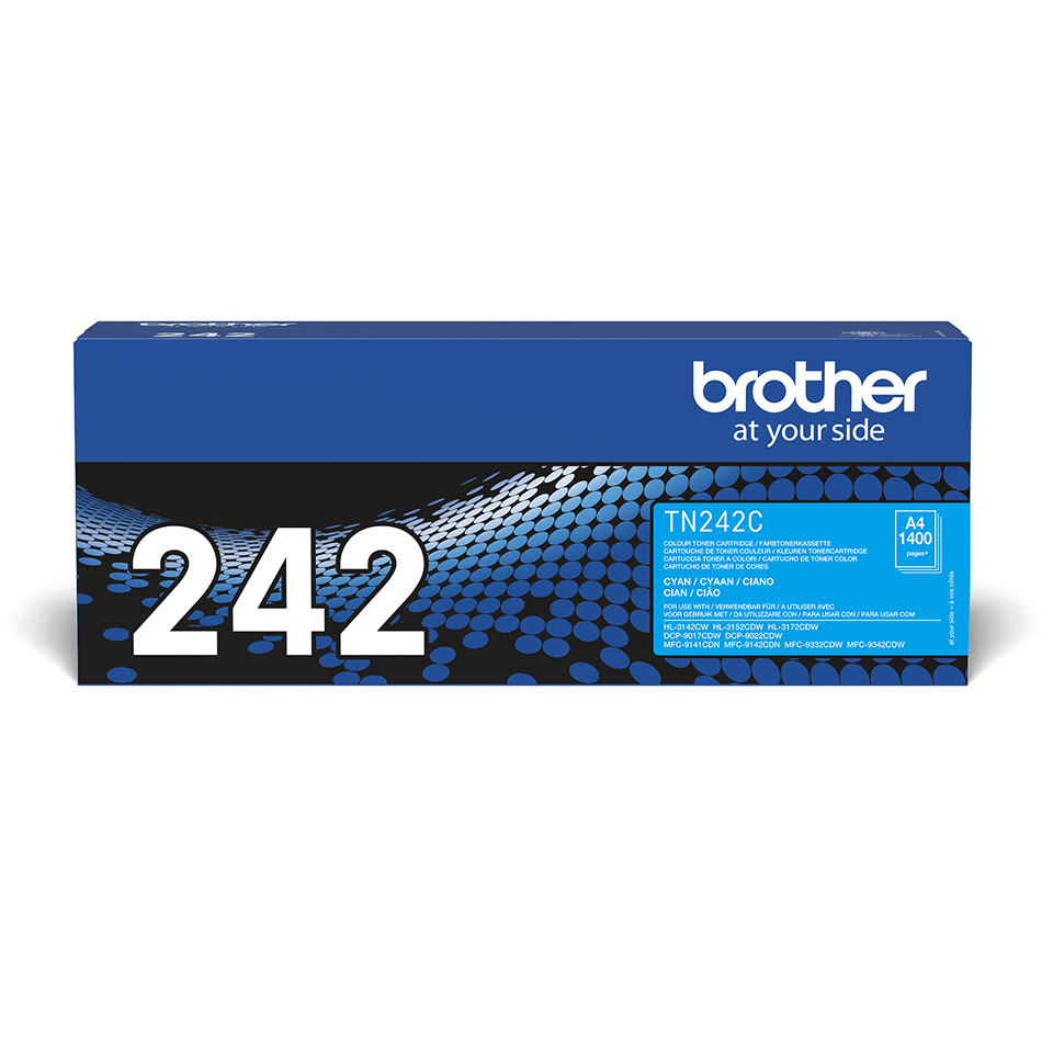Brother TN242C / Cyan / Original Toner / TN-242C / 1400 S. Tonerkartusche TN 242